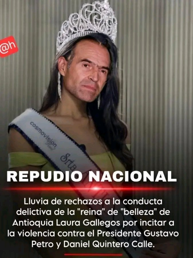 XPost1A's tweet photo. Eel reemplazo de Miss Paraca Laura Gallego. https://t.co/d8EEYrg6Ci