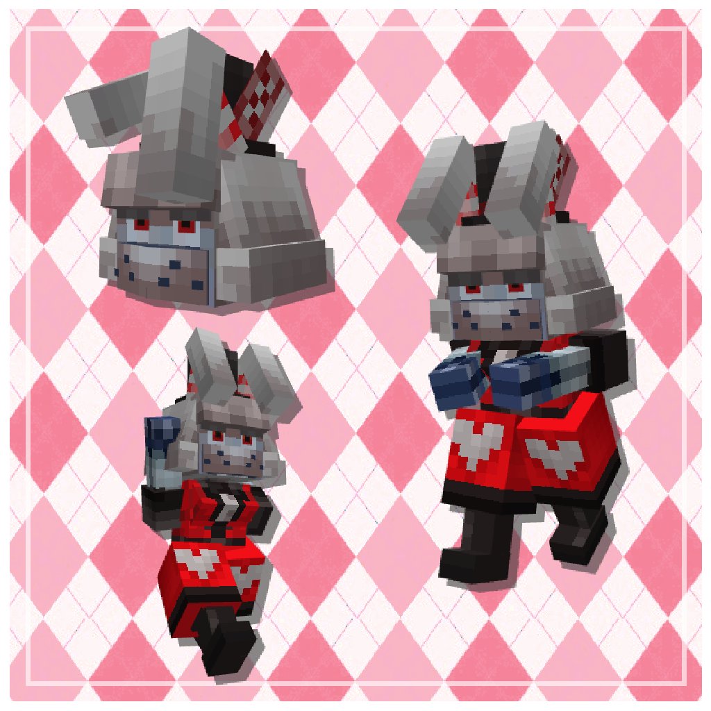 Bunny uwu #blockbench #Minecraft #mods