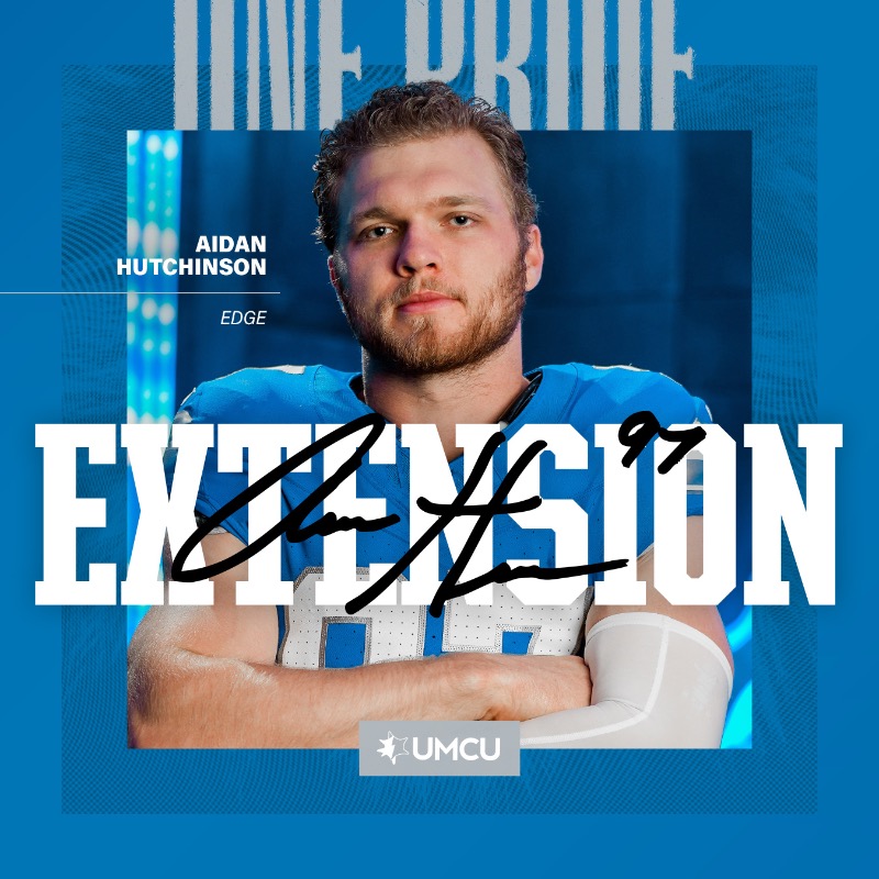 Lions's tweet photo. .@aidanhutch97 is here to stay 🔒