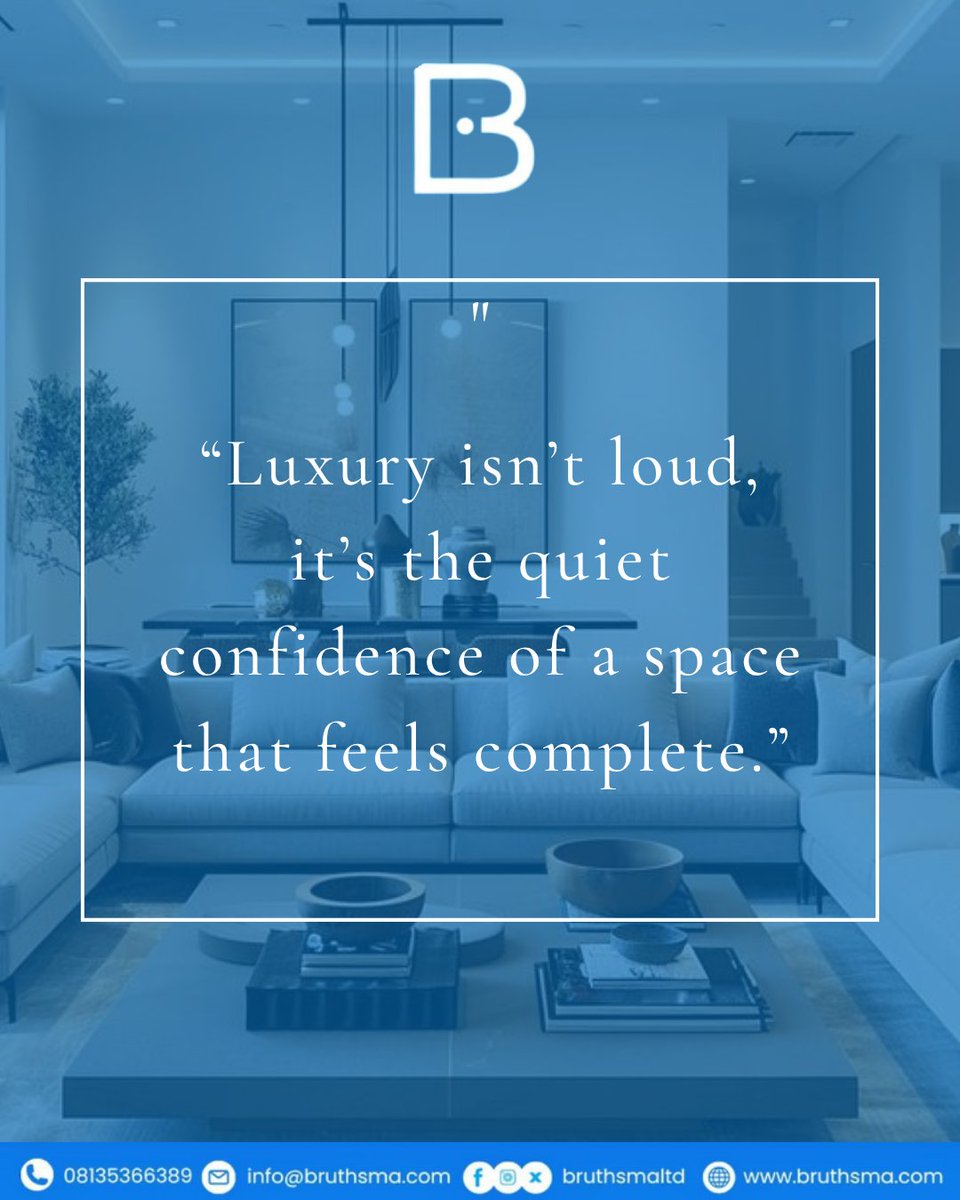 bruthsma_ltd's tweet image. Luxury doesn&apos;t have to be loud☺️😌

Do you agree?
What does luxury mean to you?

#interiorinspo #interiordesignerinabuja 
#interiordesignstudio 
#designinspiration