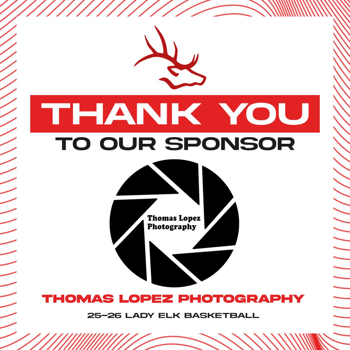🔥 Big shoutout to <a href="/ThomasL_Photog/">Thomas Lopez</a> for backing our Lady Elk Basketball program this season! 🔥

Your support keeps us motivated and ready to play our hearts out! 🏀❤️