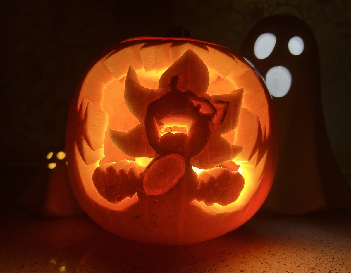 curly_quills's tweet image. pumpkin time💎💫🔥 #Halloween2025