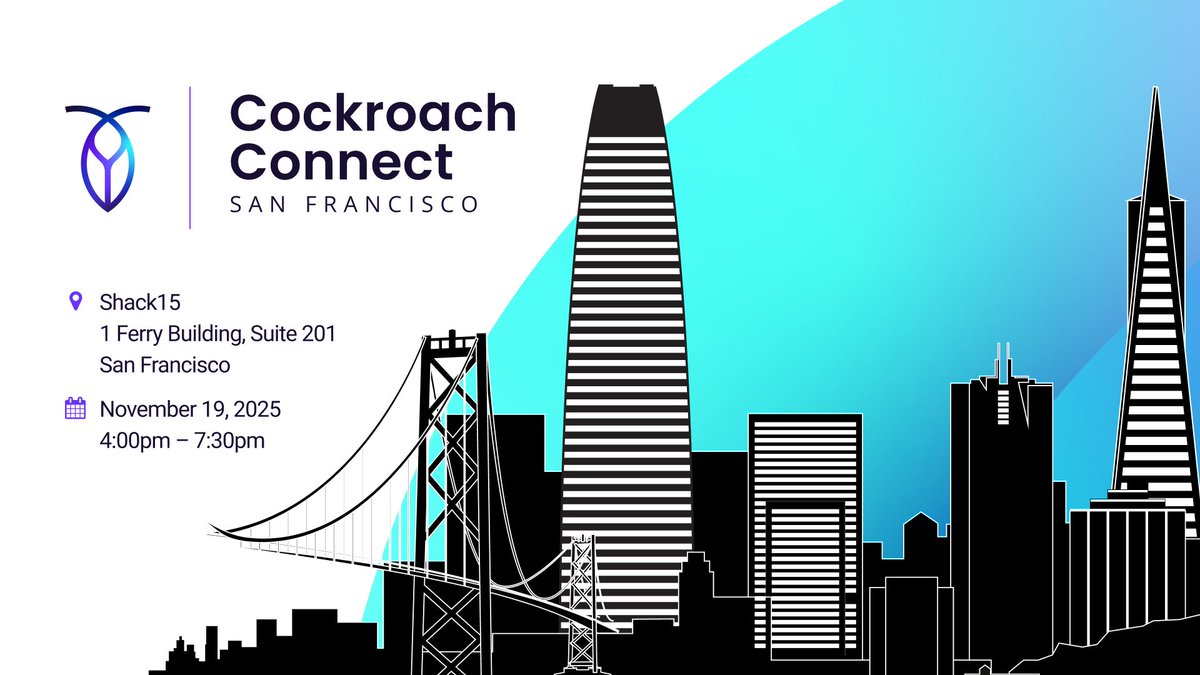 CockroachDB's tweet image. AI isn’t just accelerating software—it’s reshaping scale itself.

Join us at Cockroach Connect SF to uncover the infrastructure powering AI-native systems. cockroa.ch/47QMWoP