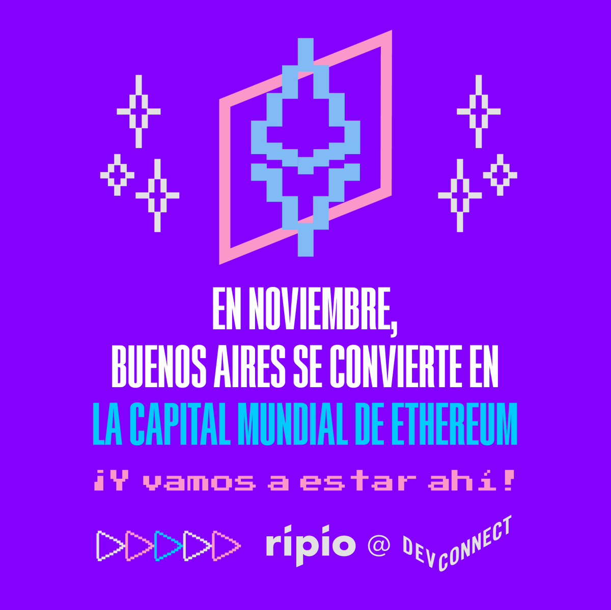 Buenos Aires se está preparando para recibir al mundo cripto en <a href="/EFDevcon/">Devconnect ARG - the first Ethereum World’s Fair</a> 🚀 

Y obvio, nosotros vamos a estar presentes. Charlas, juegos, premios y muchísimas sorpresas.

¡Nos vemos en casa! Del 17 al 22 de noviembre en La Rural 🇦🇷

Atentos que habrá sorpresas...