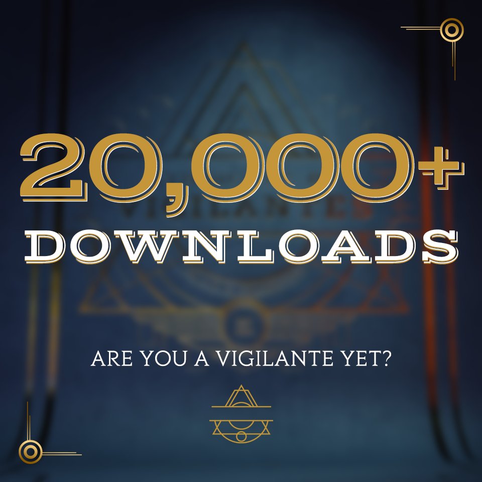 SOV_thegame's tweet image. Every now and then we really have to pinch ourselves ... is this really happening? Hell yes, 20K downloads!! 🔥

🙏We wanna thank all you Vigilantes out there.

This gives us the motivation to create even more epic stuff. You better get ready, we&apos;re just getting warmed up. 💣
