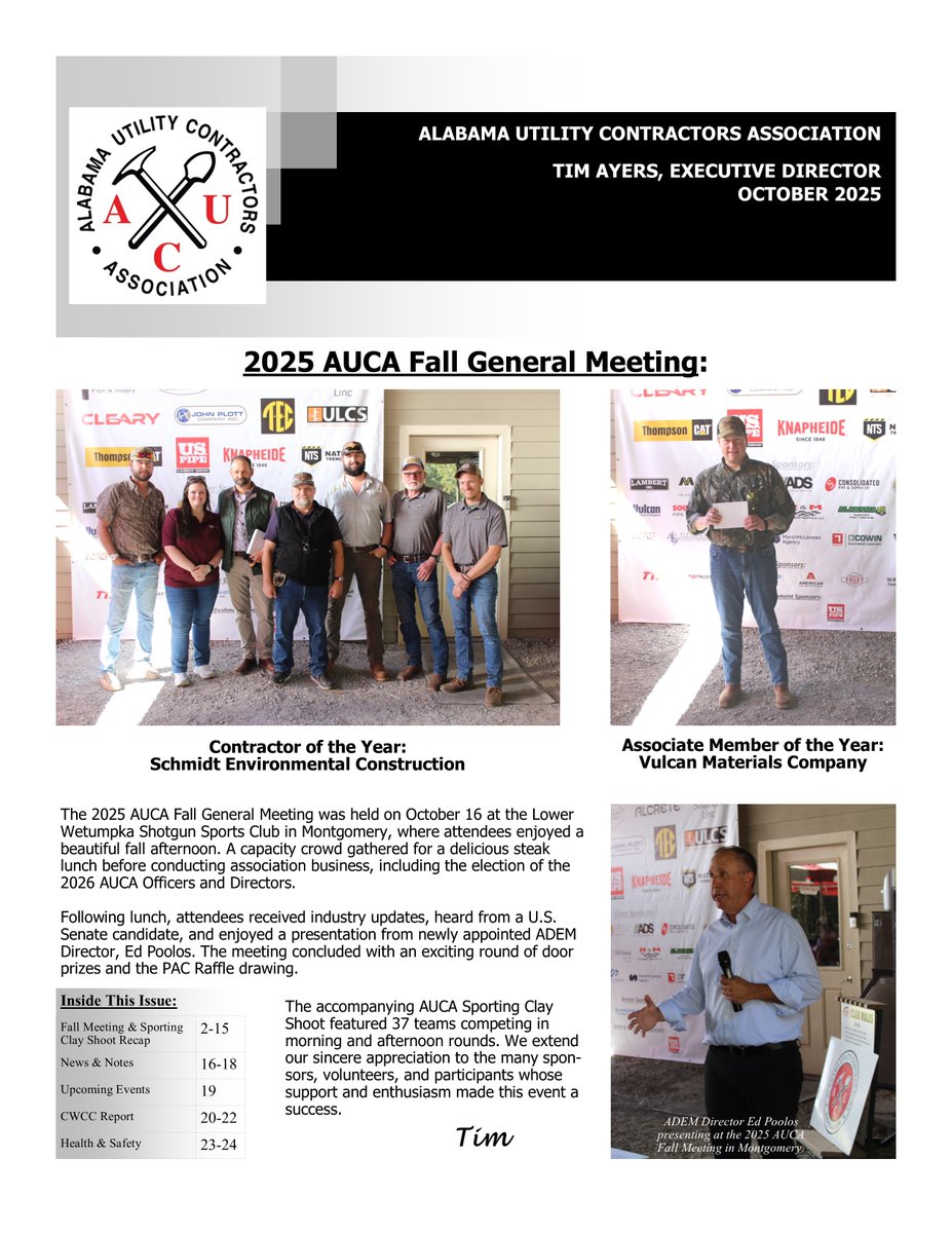 AUCA Newsletter - October 2025
conta.cc/4ns7XM4