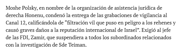 Os acordáis el video que se hizo viral y que mostraba como las IOF s0d0mlzab@n a un prisionero palestino que tuvo que ser hospitalizado porque lo reventaron por dentro?
Pues lo que van a juzgar es la filtración del video por dañar la "reputación internacional de Israel".