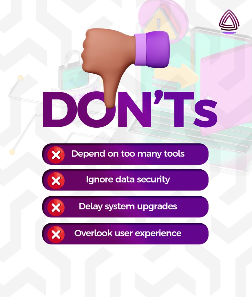 mybizpush's tweet image. Not every “productivity” tool is productive.
Here are your quick Do’s &amp;amp; Don’ts 👇
✅ Automate what drains time
✅ Train your team on new tools
🚫 Don’t ignore data security
🚫 Don’t depend on too many apps
Work smarter. Stay secure.
#Automation #TechTips #SmartWork