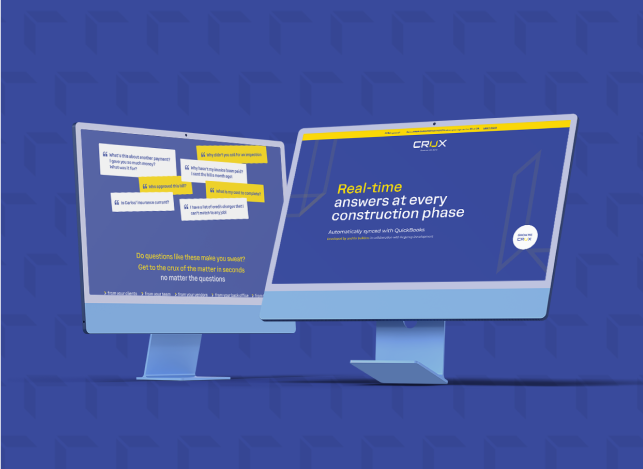 nextbracket's tweet image. Crux, construct with clarity is a software build for contractors, a Revolutionizing Business Management.

crux.build