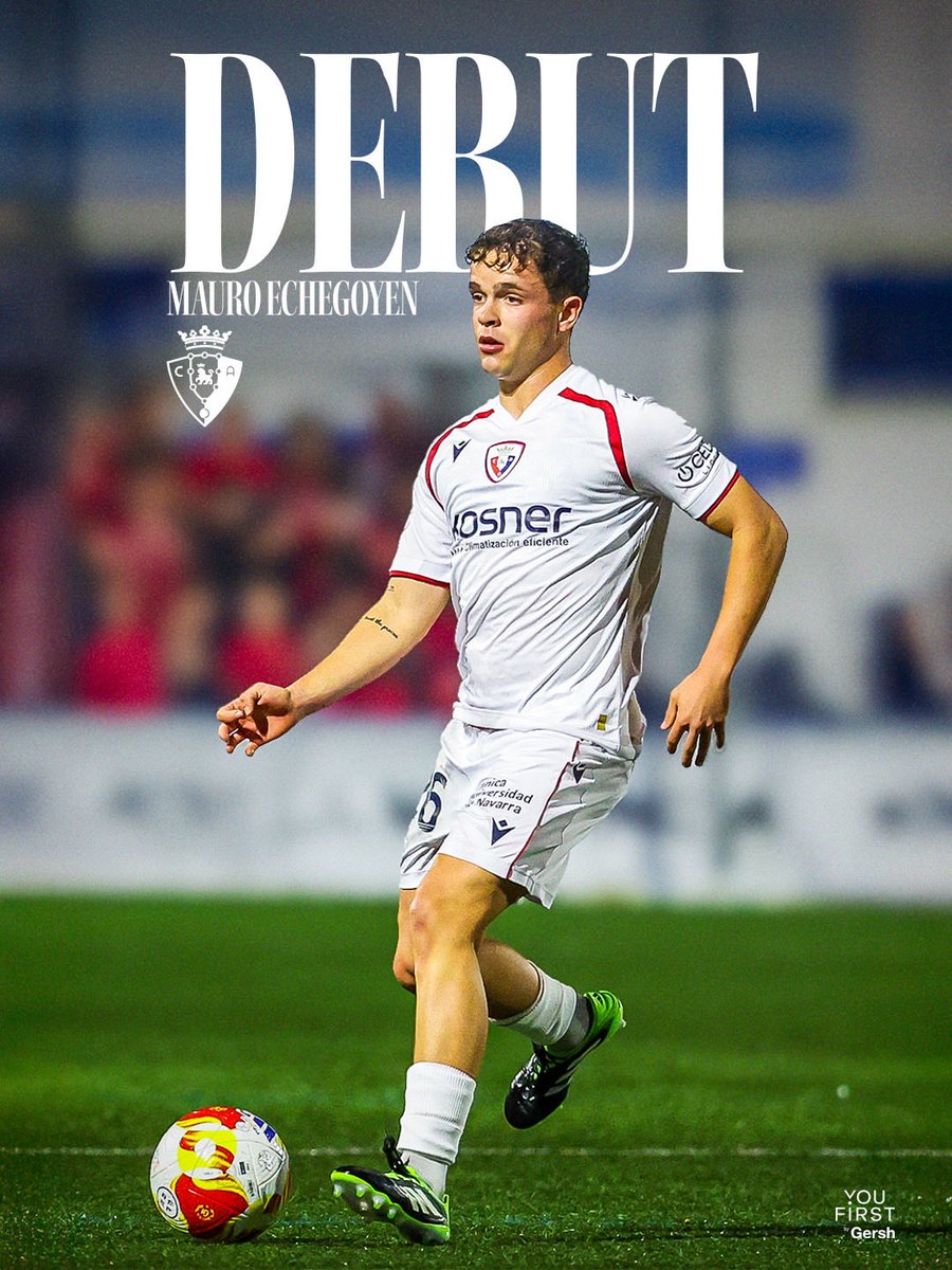 You First | Gersh (@teamyoufirst) on Twitter photo Dream debut! โฝ๏ธ
๐๐๐ฎ๐ซ๐จ ๐๐๐ก๐๐ ๐จ๐ฒ๐๐ง played his first minutes for CA Osasuna. 
A new chapter begins! ๐ด๐ต
#TeamYouFirst Dream debut! โฝ๏ธ
๐๐๐ฎ๐ซ๐จ ๐๐๐ก๐๐ ๐จ๐ฒ๐๐ง played his first minutes for CA Osasuna. 
A new chapter begins! ๐ด๐ต
#TeamYouFirst