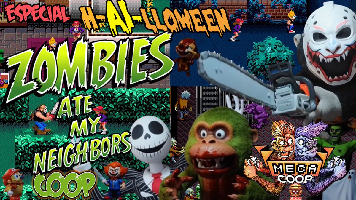 ¡FELIZ #Halloween2025 CRACKS!🎃

Os traemos nuestro #ESPECIAL en donde nuestro mono #MECA la LÍA con la IA otra vez
Con el juego MÍTICO que siempre hemos querido traer por #Halloween 🤩
🧟‍♂️#ZOMBIES ATE MY NEIGHBORS en #COOP

🎃youtu.be/1RjcnUfrzog🎃
¡Gracias por el apoyo!💙🔁😊