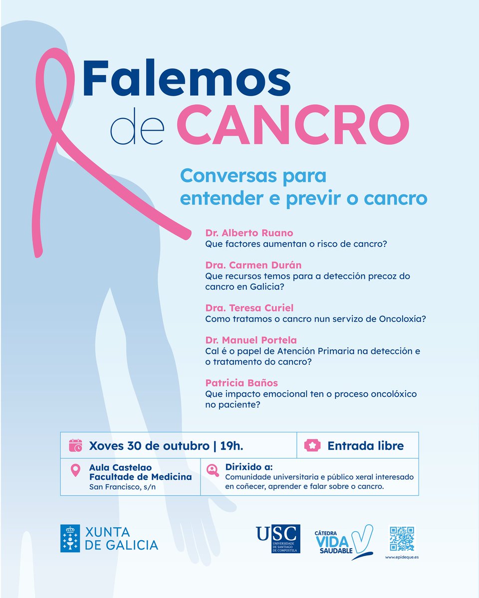¡Te esperamos mañana a las 19h! En la Facultad de Medicina