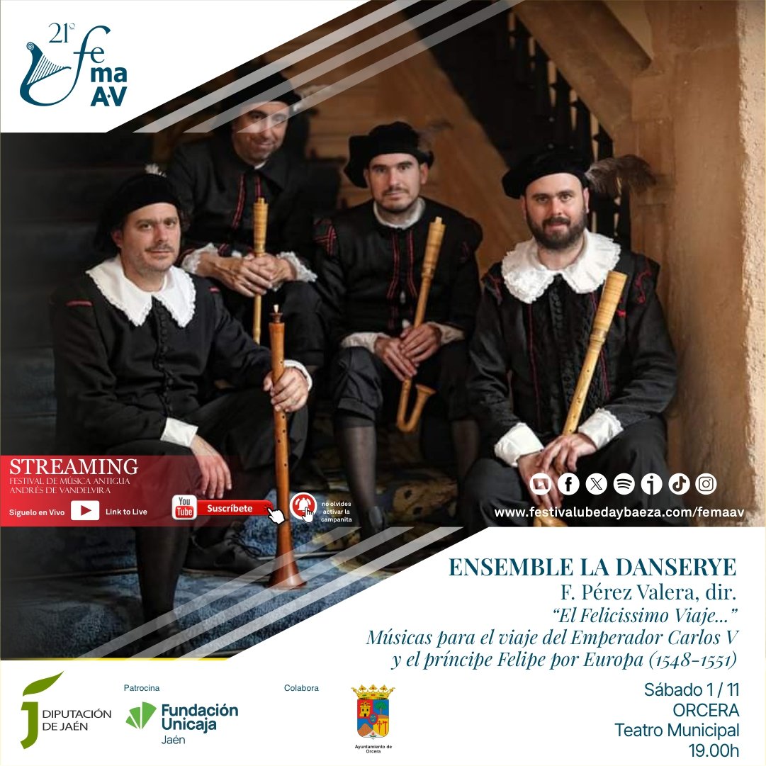 Este próximo sábado nos vamos de 'Felicissimo Viaje' a Orcera (Jaén), famoso pueblo enclavado en las Sierras de Cazorla y Segura y 'patria' de los hermanos Broncano. Allá vamos😀
<a href="/LaRevuelta_TVE/">La Revuelta</a> 
<a href="/Fest_UbedaBaeza/">FestivalUbedayBaeza</a>