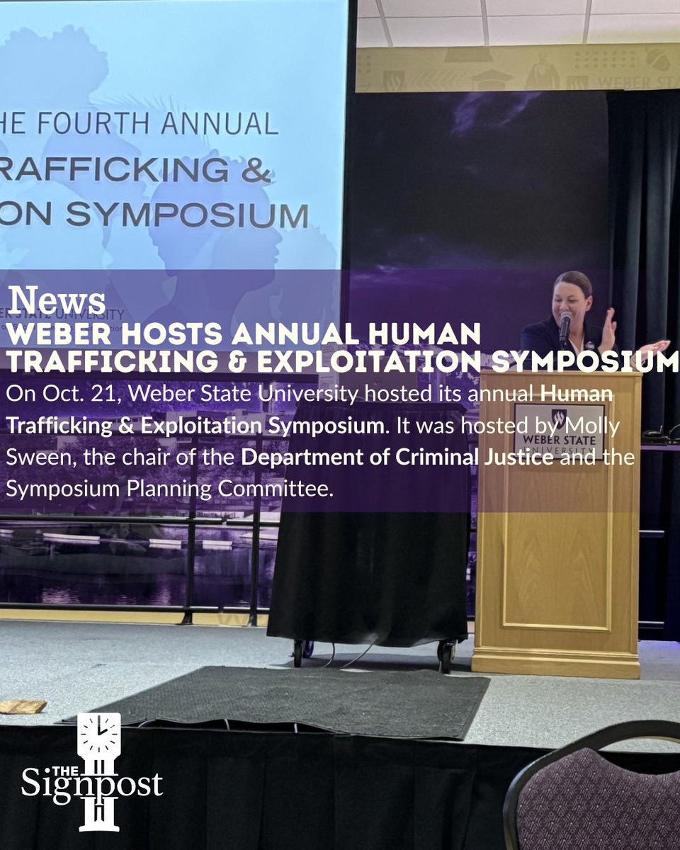 WSUSignpost's tweet image. ⬆️ Read the whole story on our website, link in bio!

✍️: Aisha Rucker | News Reporter, the Signpost
📸: Molly Sween

#Thesignpost #Humantraffickingawareness #Humantrafficking #Departmentofcriminaljustice #Weberstate #WSU #Wildcats #Utah #Ogden #Utahnews #Ogdenews