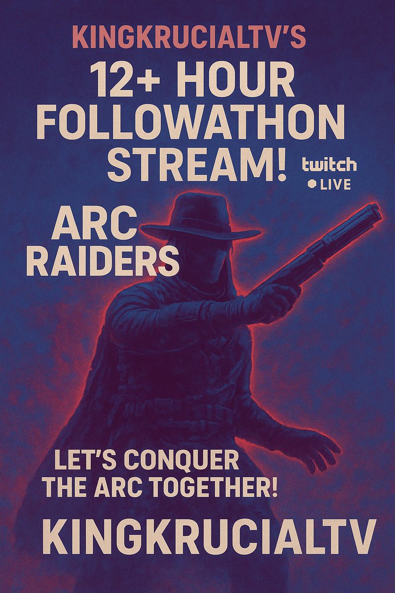 Live all day tomorrow playing <a href="/ARCRaidersGame/">ARC Raiders</a> !! Come hang out and show some love! #ArcRaiders