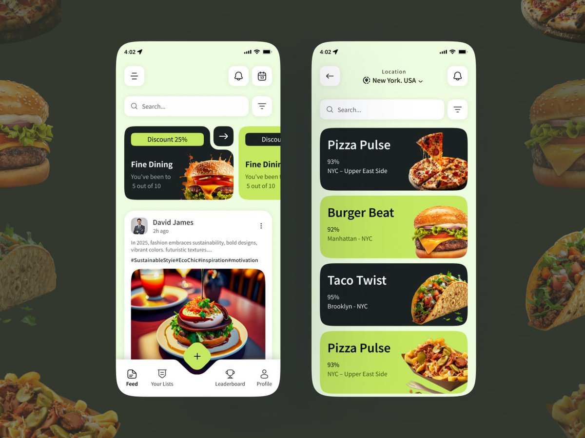 PppPrazin28850's tweet photo. Restaurant Finder App UI
#mobile #appdesign #UIDesign #foodfriday #foodapp #restaurant #Restaurants #restaurantapp #findapp https://t.co/JiyL04TPVV