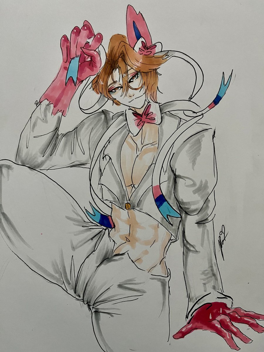 MunroeFoxy's tweet image. Asmo as Sylveon!!
.
.
.
#obeyme #obeymefanart #obeymeasmodeus