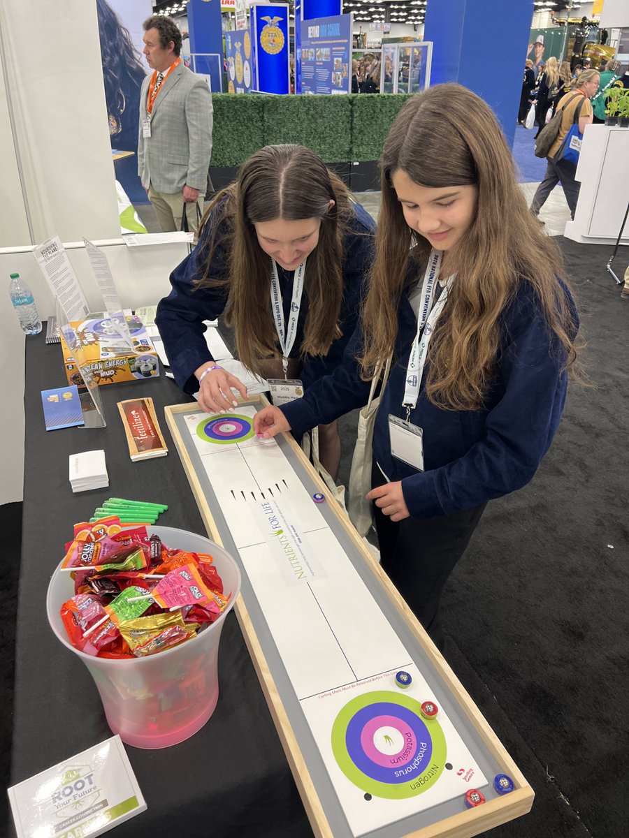 We’re live at the National FFA Convention &amp; Expo with our friends at Corteva Agriscience!

Don’t forget: Teachers can sign up to win a kit of three MuddWatts Students can enter our #MadePossibleByFertilizer digital contest

#FFA2025 #AgEducation #MadePossibleByFertilizer