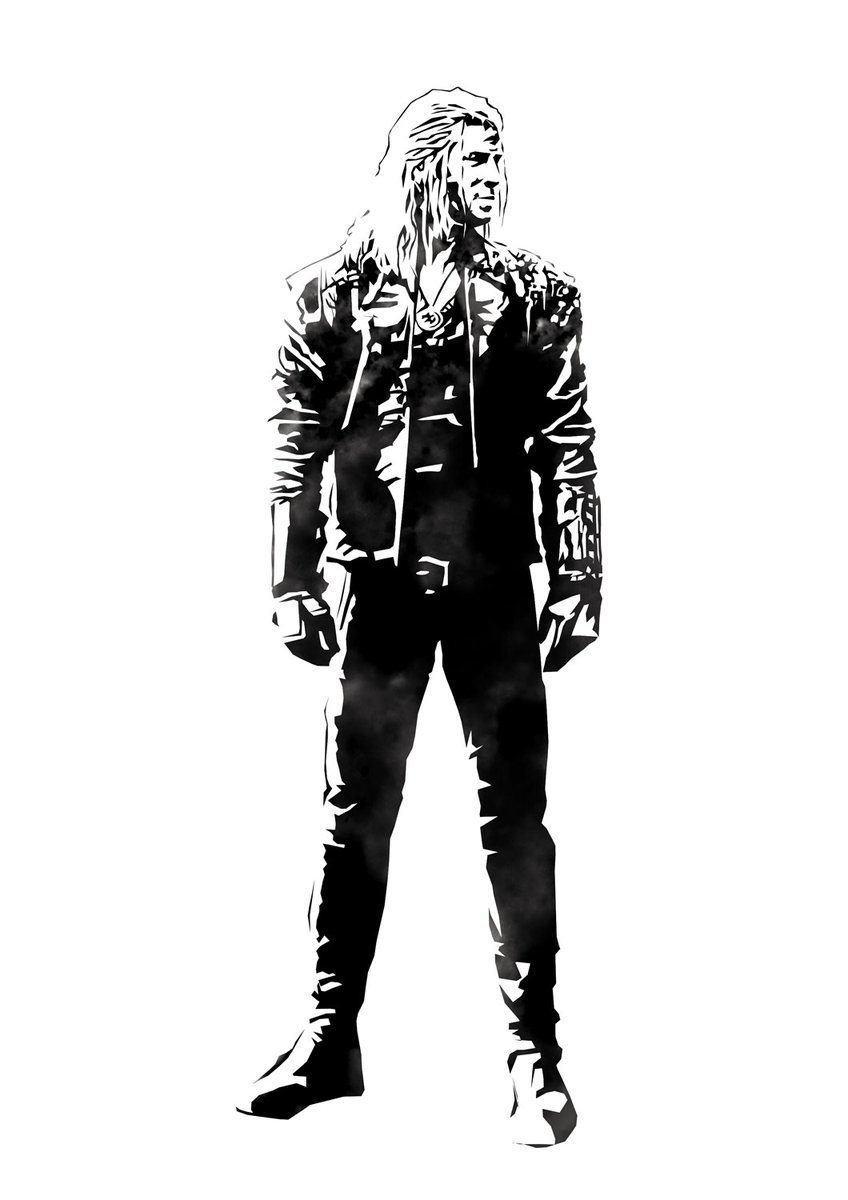 Dzień przed premierą sezonu 4 - repost dwóch ilustracji, które zrobiłem półtora roku temu po testach kamerowych Liama w roli Geralta. Na socjalach już było, ale na X jeszcze nie ;-) Ot w ramach ciekawostki.