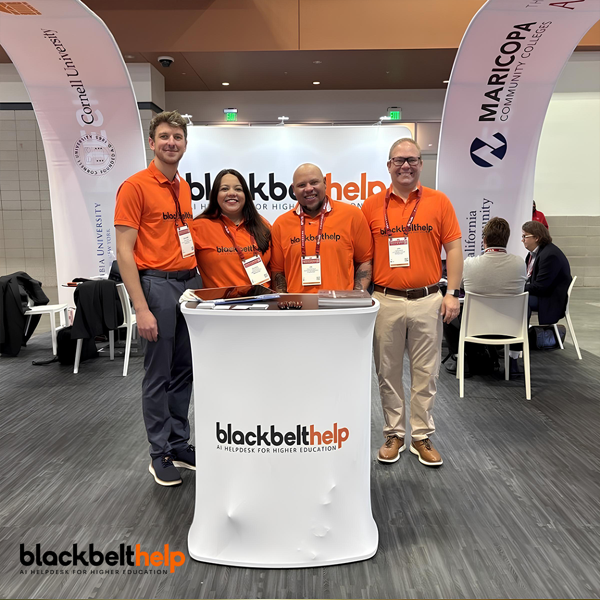 BlackBeltHelp's tweet photo. What an amazing experience at EDUCAUSE 2025!

We loved connecting with leaders in higher ed and sharing how AI is reimagining student support and campus engagement.

#BlackBeltHelp #EDUCAUSE2025 #AI #HigherEd #EdTech #CampusSupport https://t.co/4ZLwi9PAwo