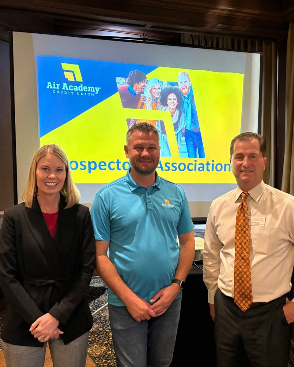 AirAcademyCU's tweet photo. Hello from the Prospectors Association of Colorado Springs, where our very own Cammie Gollihare, Nick Decker, and John Autry were invited to present this month.

Want to learn more about the association? Visit https://t.co/QsFsrxgqjm https://t.co/q1uaHfvc7w
