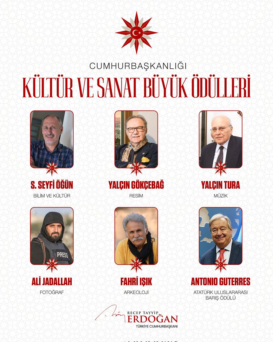 Üniversitemiz emekli akademisyenlerinden Prof. Dr. Süleyman Seyfi Öğün, Cumhurbaşkanlığı Kültür ve Sanat Büyük Ödülüne layık görüldü.

Kıymetli hocamız başta olmak üzere ödül alan değerli sanatçı ve bilim insanlarını tebrik ediyor, Ülkemize ve milletimize katkılarından ötürü
