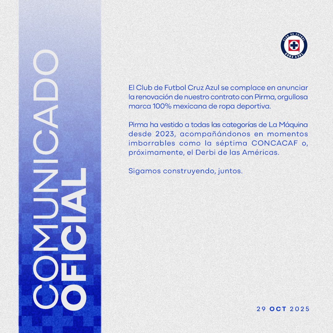 Comunicado: Renovación con <a href="/Pirma_Oficial/">PIRMA</a>