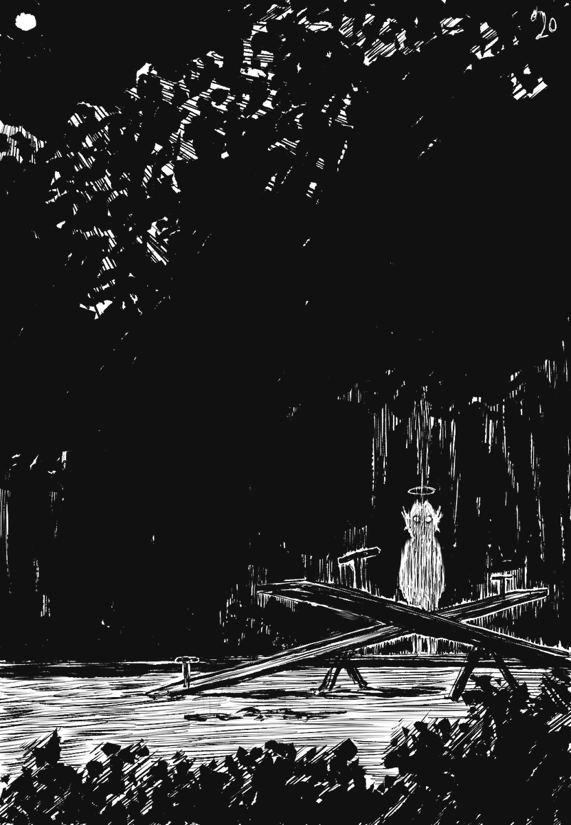 #wachafitober2025 20- Fear of the dark... fear of the dark...
I have a phobia that someone's always there...