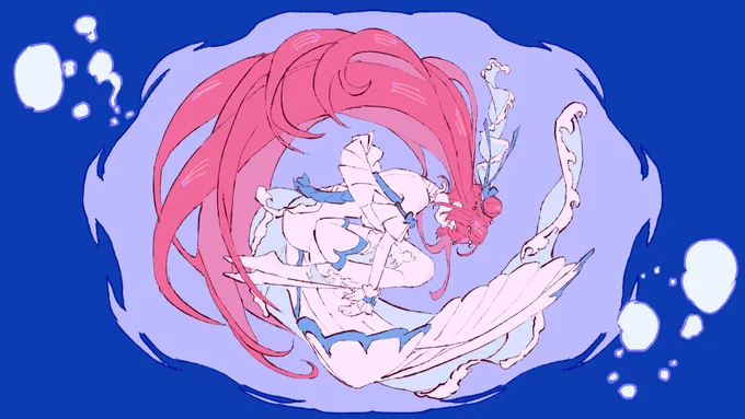 Sinon Sinfonia()さんの動画用に描かせていただいたイラストです。彼女の歌声が紡ぐ物語に是非耳を傾けてみてください!!