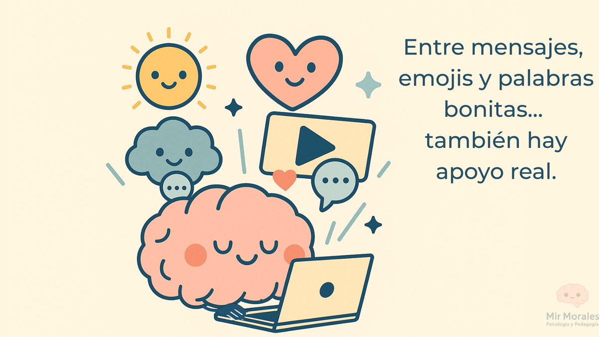 mirpsicologia's tweet photo. Muchas veces no sabes su voz ni su risa (o las conoces brevemente), pero sus palabras en la pantalla te han sostenido más de una vez. Eso también es red de apoyo.
Arroben a sus cuentas especiales que los apoyan a la distancia.💙
#CuidadoMutuo #BienestarEmocional #RedesSociales https://t.co/Zg8dr3FjSp