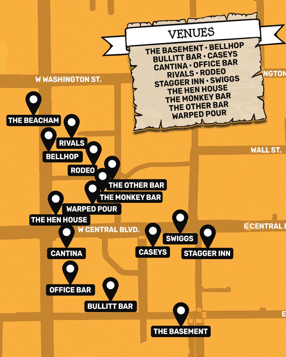 VansWarpedTour's tweet photo. orlando, we’re taking it to the streets 🐊

the Warped Wall Street Takeover hits downtown - live music, activations, food, drinks, and that signature warped energy all weekend long 🔥 surprises imminent, but u gotta show up to find out 🤭 https://t.co/82LYF54S9D