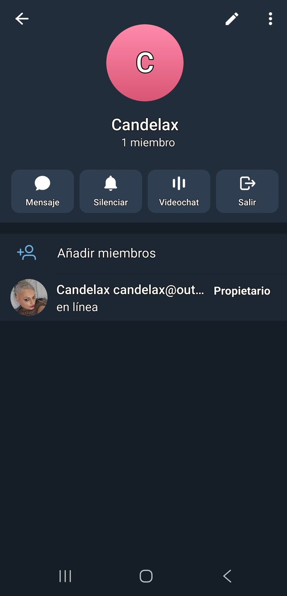 Nuevo canal de Telegram candelax