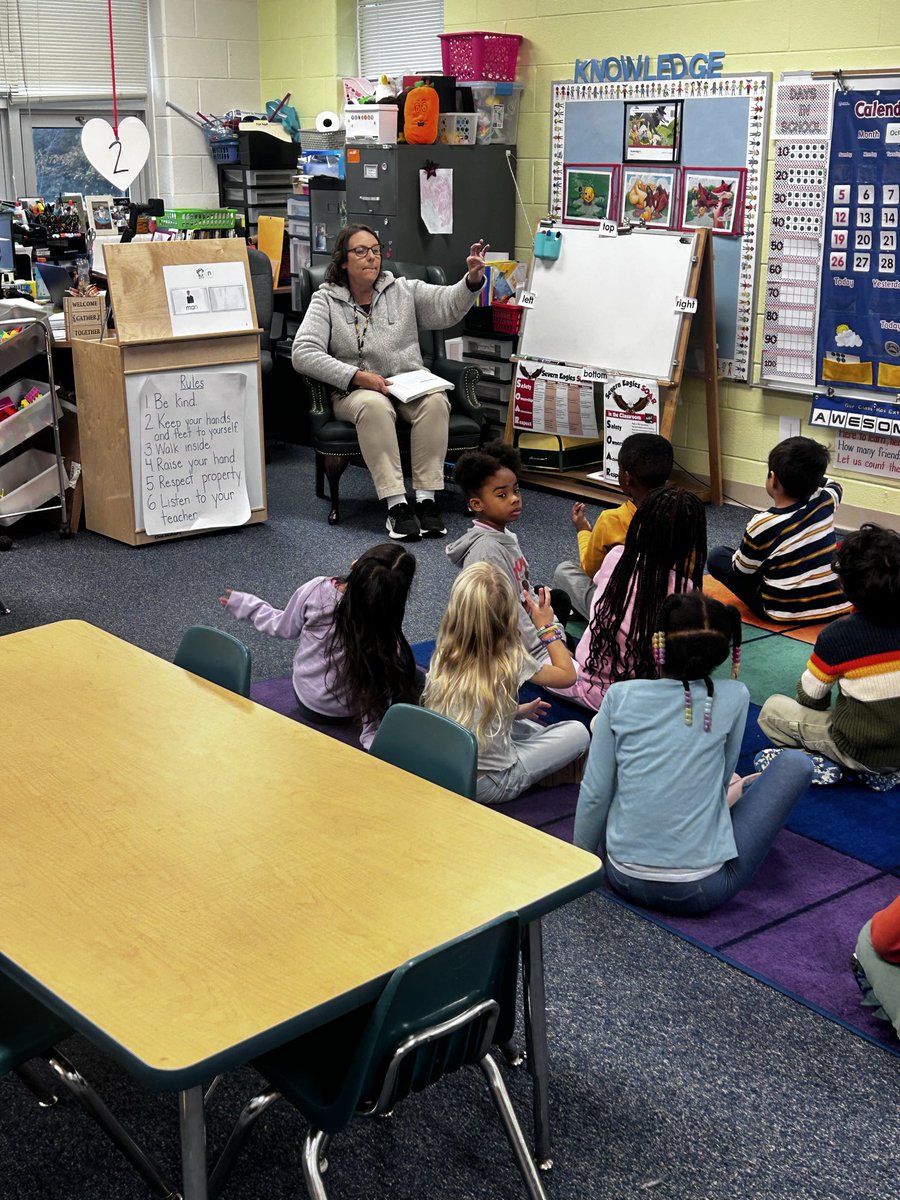 Our kinders worked hard today during their CKLA block!