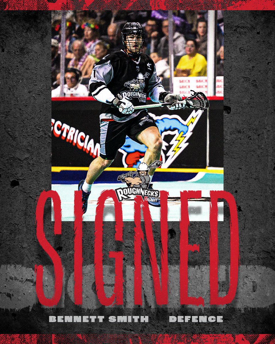 SIGNING ALERT‼️

We have signed Bennett Smith to a 2-year contract!
*pending league approval

📰 calgaryroughnecks.com/free-agency-tr…