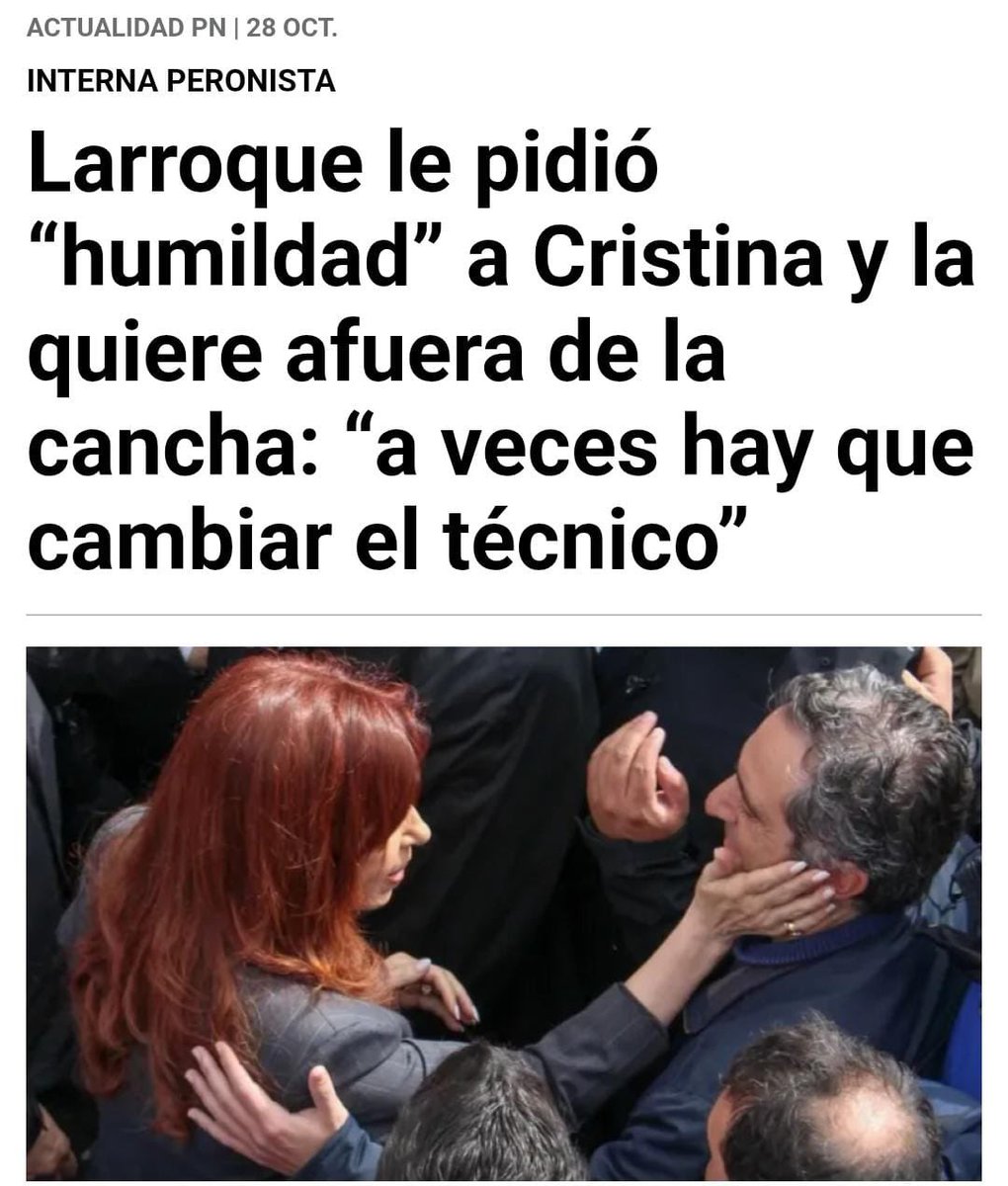 ¿Con qué cara? Los enanos se van creciendo y miden su autoridad con quien los hizo crecer. 

Deberían cerrar el orto y pedir disculpas a Cristina y a los argentinos por el papelón que hicimos el pasado domingo producto del desdoblamiento.

El desguace territorial es inminente.