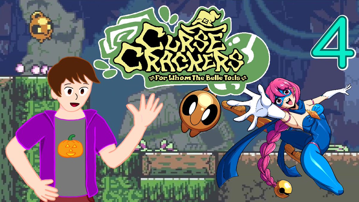MononexVT's tweet photo. It's the week of Halloween which means October 30th's Spooktober Spectacular stream at 1 PM PST will likely be a two-parter. In the first part, I will be finishing up the remaining levels of Curse Crackers' main story.

https://t.co/cvzSxgz8Vo
#CurseCrackers #spooktober2025 https://t.co/FKOE0EbRUR