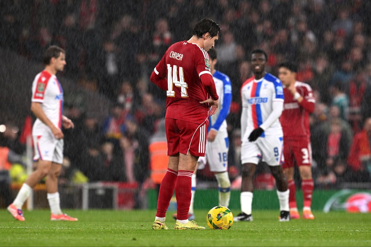 Federico chiesa — looks dejected

Liverpool v Crystal Palace - Carabao Cup

#Liverpool #CarabaoCup