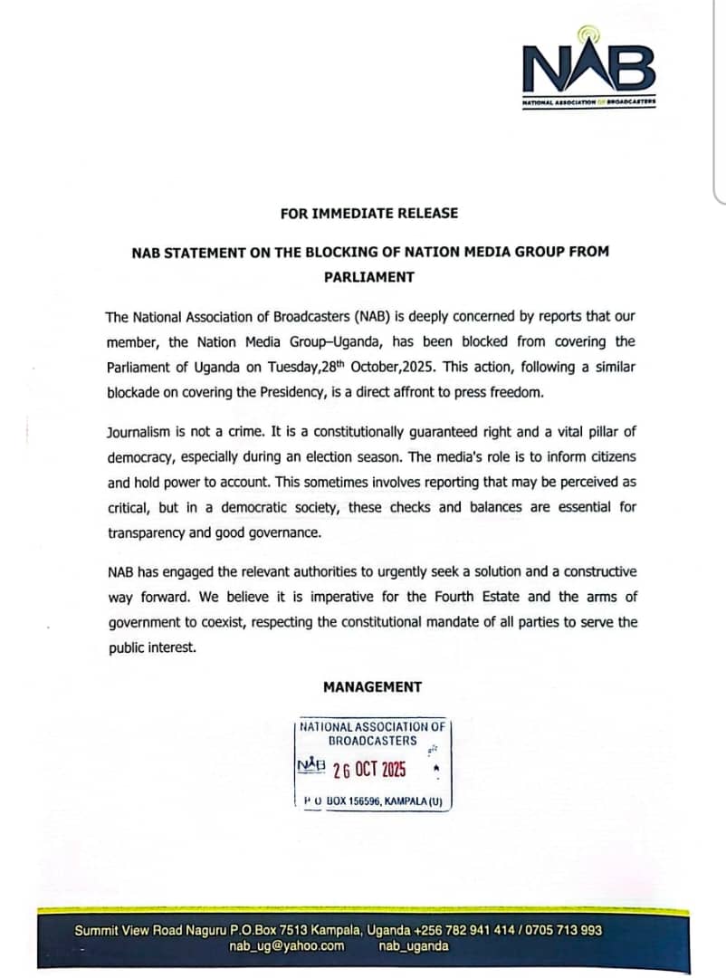 Media freedom is unstoppable — the voice of truth can’t be silenced. 📜<a href="/ntvuganda/">NTV UGANDA</a> <a href="/pressfreedom/">Committee to Protect Journalists</a>
#PressFreedom #JournalismMatters #MediaRights
<a href="/DailyMonitor/">Daily Monitor</a>