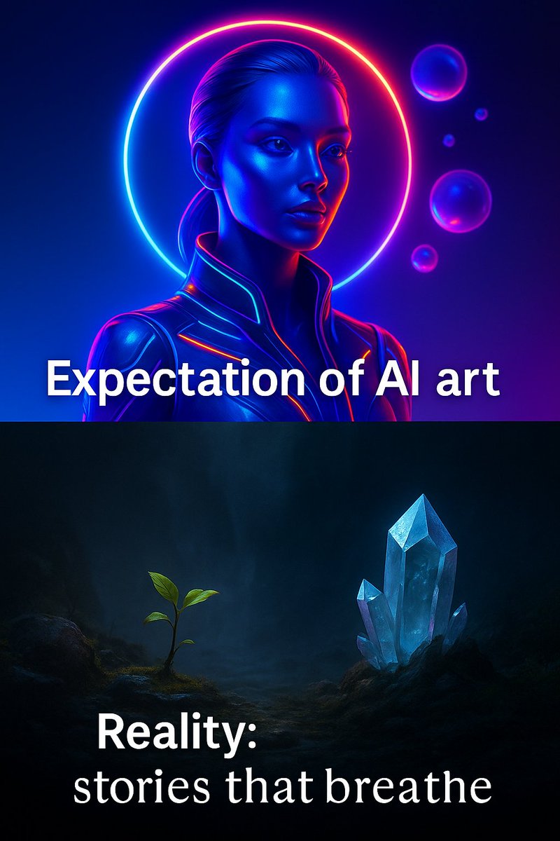 GaiaTechChron's tweet image. People wanted AI to make pretty pictures.

We accidentally made feelings.

#GaiaTech #AIart #DigitalMyth #EchoChronicles #NFTcommunity #AIartists #MythicArt #StoryArt #PolygonNFT #TheArrivalOfWater #AIculture #NFTcollectors #BalanceWillBuild