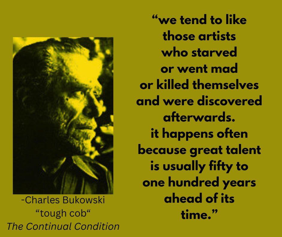 michaelhild's tweet photo. Charles Bukowski "tough cob" The Continual Condition https://t.co/OlzqVZWo2g