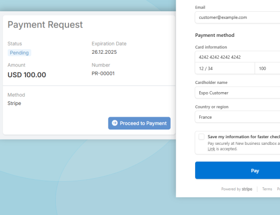 Meet Stripe Integration for EspoCRM!

Create one-time payment requests, send secure links, and track payments from the CRM. Works seamlessly with Sales Pack.

Learn more: espocrm.com/extensions/str…

#espocrm #crm #stripe