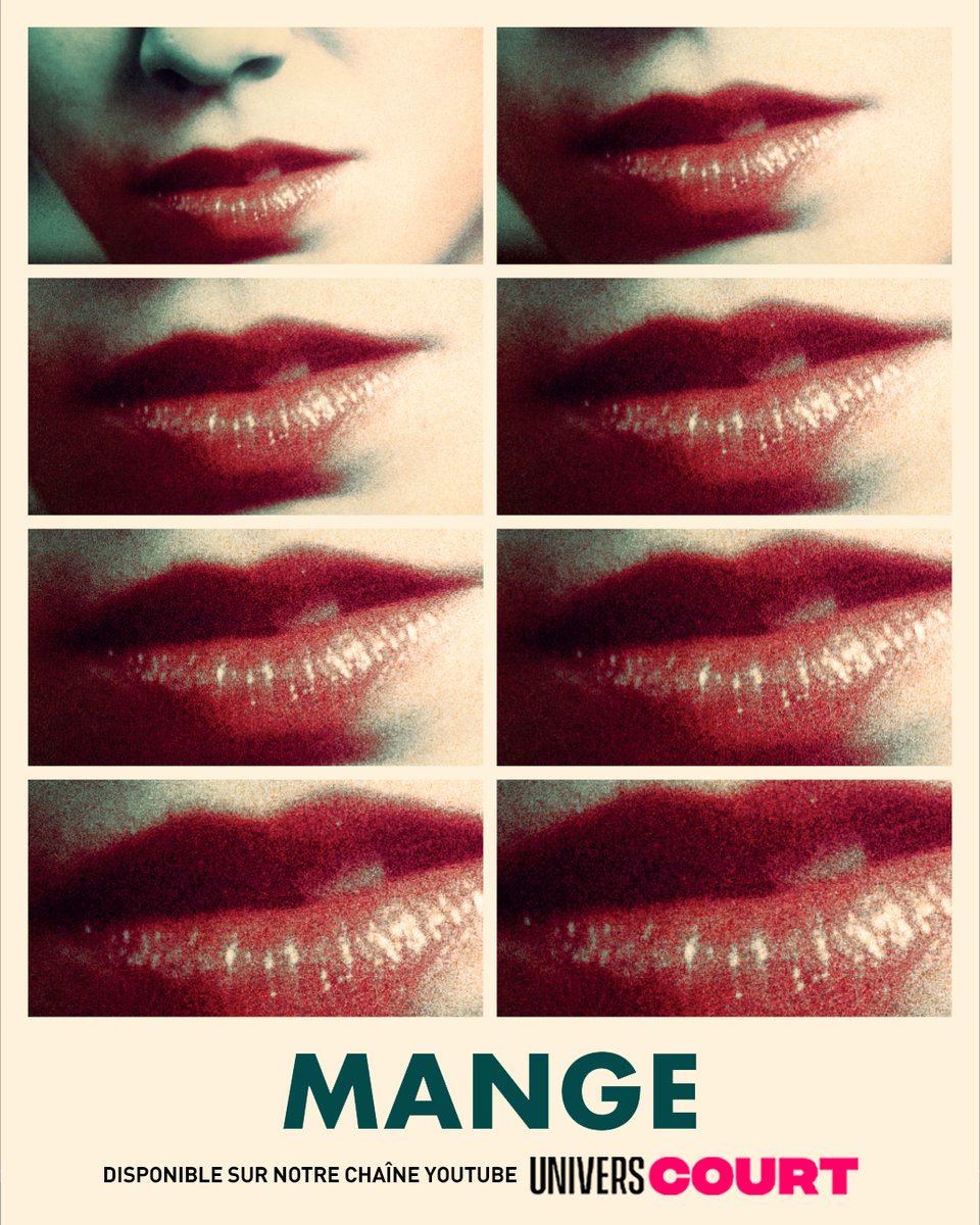 🍽️ 𝐌𝐀𝐍𝐆𝐄 (2021) de #JoffreyMonteiroNoel

Une pépite d’horreur psychologique à la frontière du #BodyHorror.

Court métrage disponible en entier sur notre chaîne <a href="/YouTube/">YouTube</a> #UniversCourt ▶️ youtube.com/watch?v=5M742I…

#CourtMetrage #CinemaFrancais #FilmFrancais #UniversCine