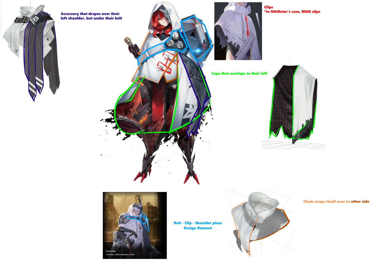 FallenEgg_'s tweet photo. Genuine crack theory, but, maybe the jokes about Nihilister taking Snow White's Cloak is more accurate than we think?
Maybe Snow White gave parts of her cloak to Nihilister &amp; had a similar physical change like Marian?
REALLY excited for the event WAAAAAAA
🥚
#NIKKE #NIKKE3周年 https://t.co/OyVpn15fbL