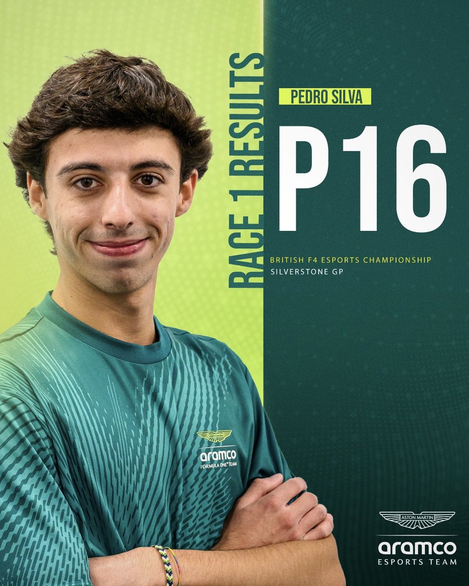 Race 1 complete at Silverstone GP! 

<a href="/Igg2144/">Iggie Smith</a> brings it home in 8th, while <a href="/PedroF1Silva/">Pedro Silva</a> finishes 16th after a great recovery from near the back of the grid. 

Eyes now on Race 2 and another exciting challenge ahead. 👀