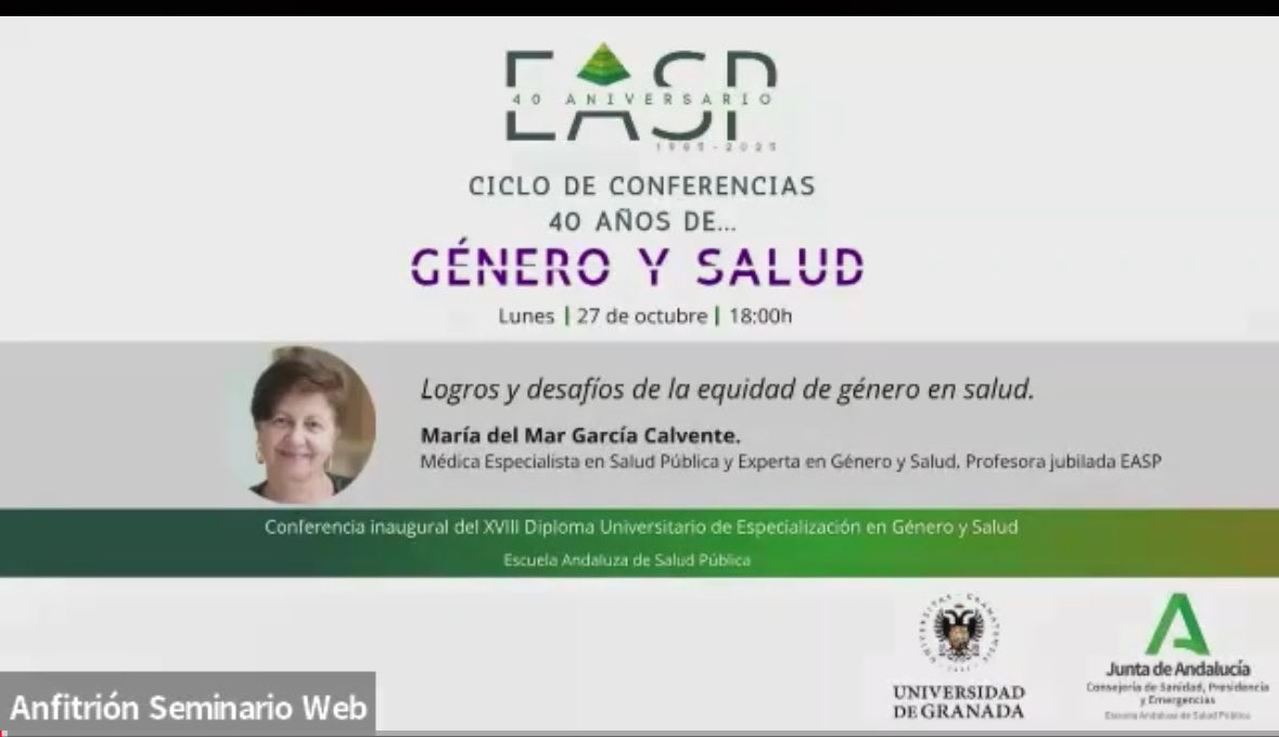 gematwitt's tweet photo. XVIII Diploma de Género y Salud. Es un placer escuchar a Mª del Mar García Calvente; una referente en la materia. Tremendamente afortunada de haber tenido esta maestra en el diploma de que tanto me aportó para mi vida laboral y profesional https://t.co/7yIddxsQWD https://t.co/7AmF1MBntk