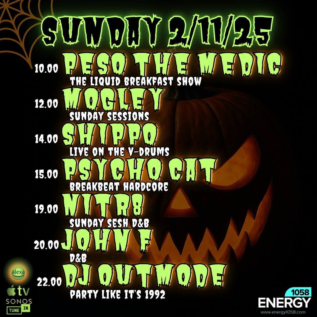 The next 4 days on the mighty Energy1058 

Ways to listen:
energy1058.com/broadcaster/wa…

Our chatroom:
energy1058.com/chatroom

#onlineradioshowdown #HardcoreJungle #UKRaveScene #FeelTheBass #Energy1058 #breakbeat #jungle #drumandbassmusic