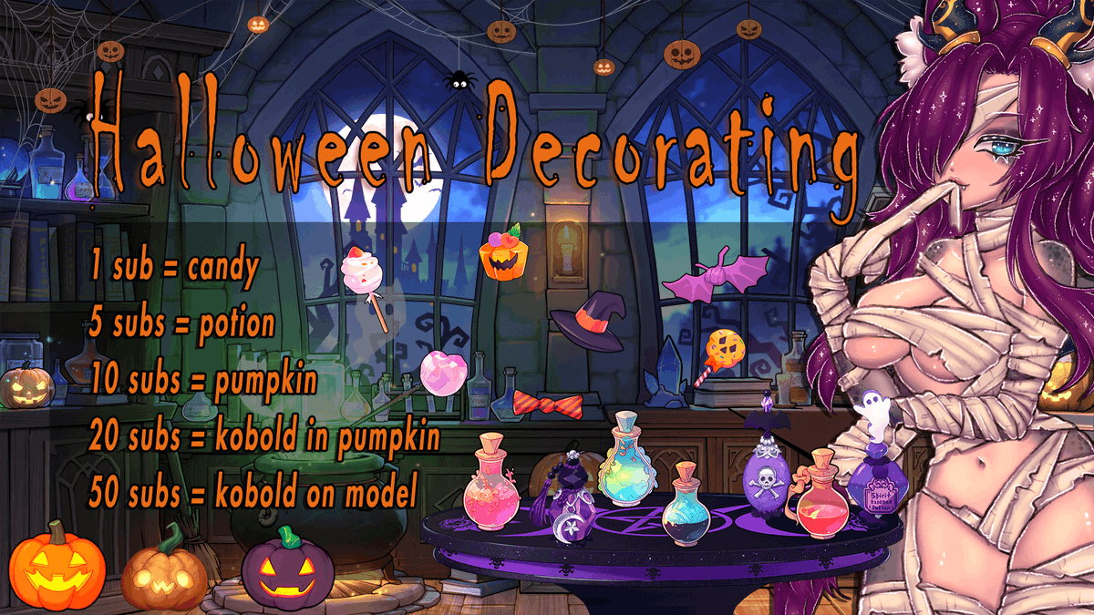 Halloween celebration starts now!

Doing some Halloween decorating &amp; playing spooky indie horror games

Lets scream 💕