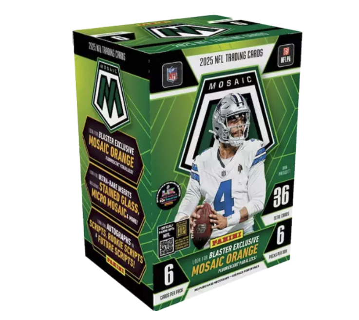 2025 Panini Mosaic NFL Trading Card Blaster Box $29.99 at Scheels. LIMIT 20 #ad 

bit.ly/4oN6qS0