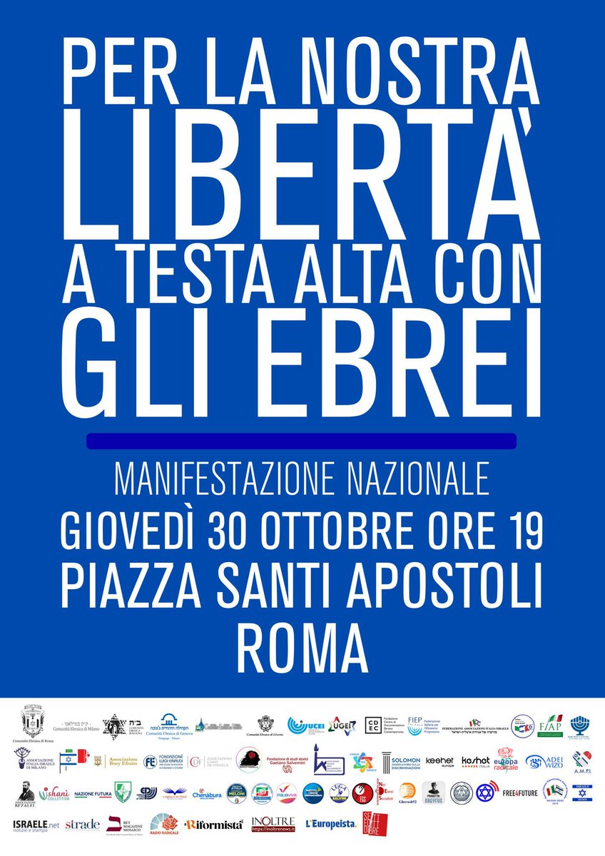 Si aprono le scommesse:
Propal che vengono a rompere i cabbasisi ad una manifestazione contro l'antisemitismo e con nessun legame (apposta) con Israele, vengono dati 1:1.00000000000000000000000000000000000000001
Non vengono 1:700 milioni di miliardi