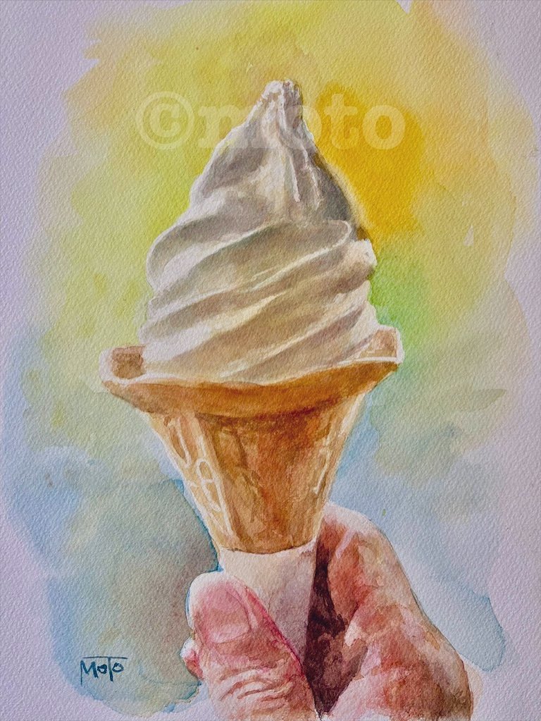 トウマページ　水彩画 冬澄』 P20 H727×W530mm 水彩紙、水彩、ペン #マツダケン #kenmatsuda